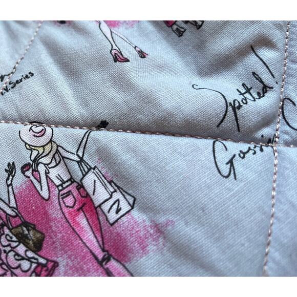 Christmas Stocking Handmade Velvet Velour Gossip Girl Pink Sherpa Gift NEW - Picture 5 of 6